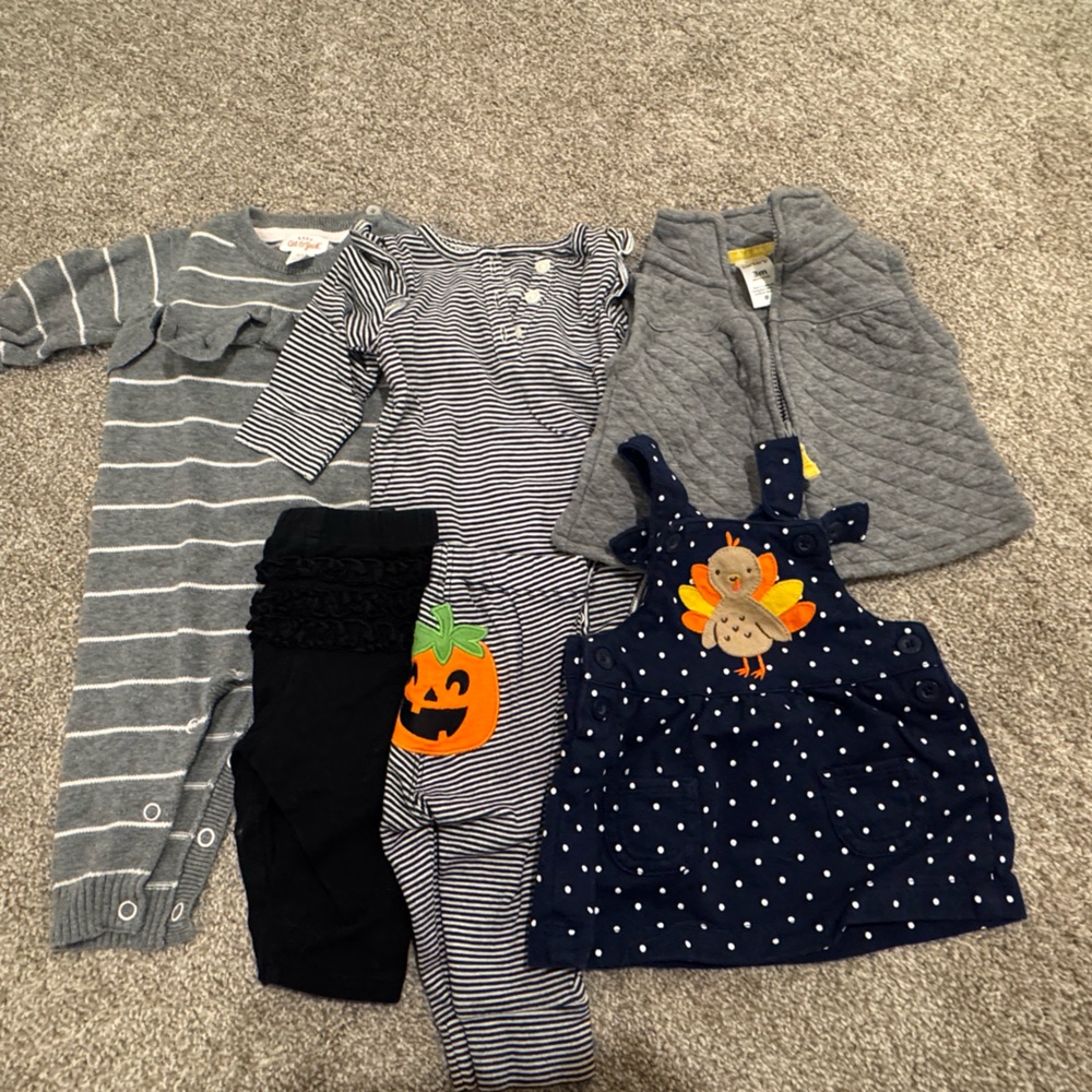 Baby girl fall bundle, 0-3 and 3month